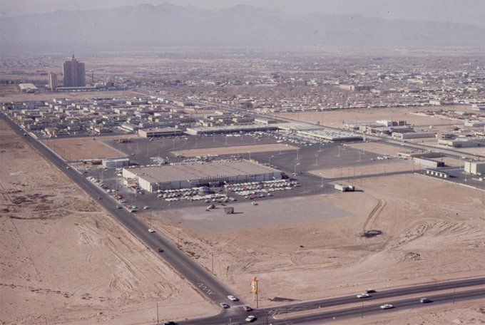 1963 Aerial View Commercial Center