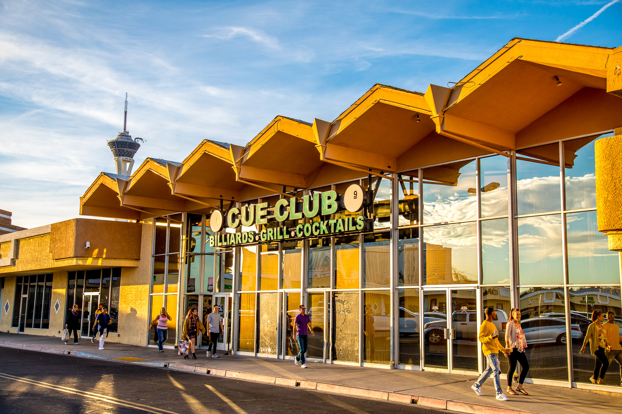 Historic Site of The Las Vegas Cue Club Est. 1962 Once The Largest Billiard Hall in Las Vegas